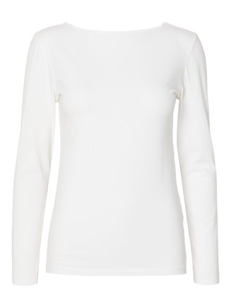 Selected Femme SlfCora LS Reversible Top Snow White